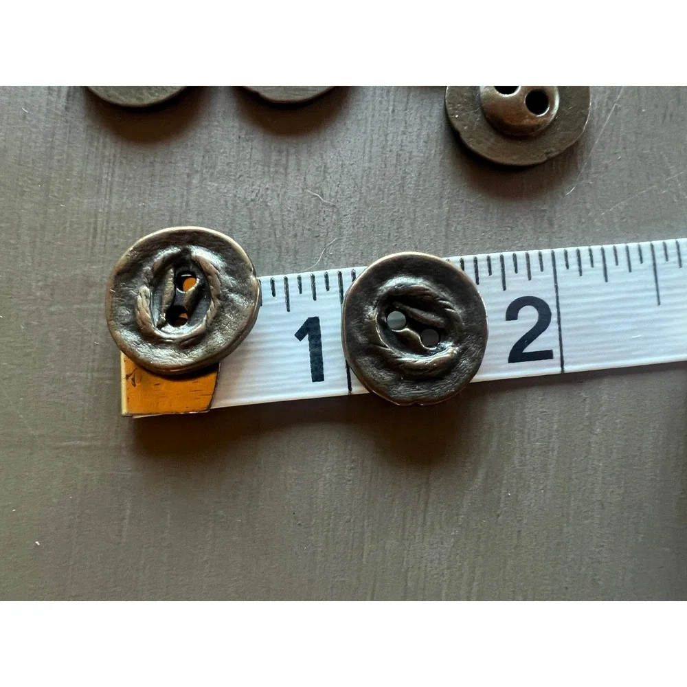 Vintage Metal Buttons Crafts 0.75
